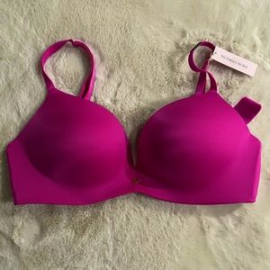 Victoria’s Secret So Obsessed Padded No Wire Bra 36 D Pink Brand New w/ Tags